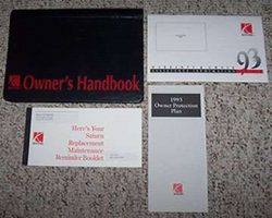 1993 Saturn S-Series Owner's Manual Set
