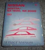 1993 Nissan Sentra, NX 1600 & NX 2000 Service Manual