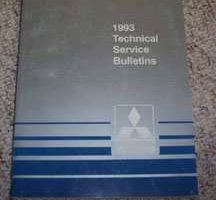 1993 Mitsubishi Diamante Technical Service Bulletins Manual