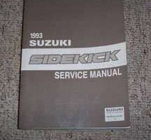 1993 Suzuki Sidekick Service Manual