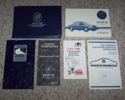 1993 Buick Skylark Owner's Manual Set