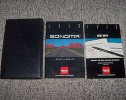 1993 GMC Sonoma Owner's Manual Set