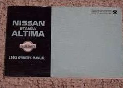 1993 Nissan Stanza Altima Owner's Manual
