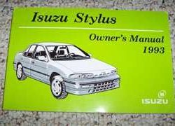 1993 Isuzu Stylus Owner's Manual