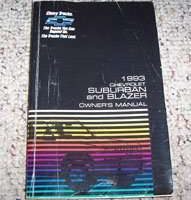 1993 Chevrolet Suburban, Blazer Owner's Manual