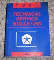 1993 Plymouth Acclaim Technical Service Bulletins Manual