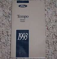 1993 Ford Tempo Owner's Manual