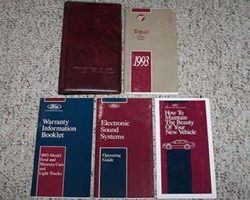 1993 Mercury Topaz Owner's Manual Set