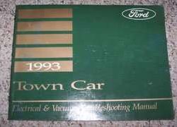 1993 Lincoln Town Car Electrical Wiring & Vacuum Diagram Troubleshooting Manual