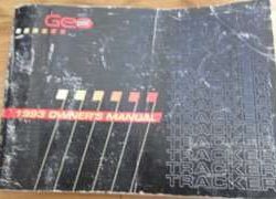 1993 Geo Tracker Owner's Manual