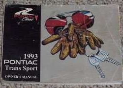 1993 Pontiac Trans Sport Owner's Manual