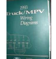 1993 Ford B-Series Trucks Large Format Wiring Diagrams Manual