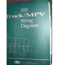 1993 Ford F-250 Truck Large Format Wiring Diagrams Manual