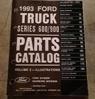 1993 Ford Medium & Heavy Duty Trucks Parts Catalog Illustrations