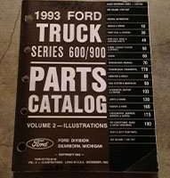 1993 Ford B-Series Trucks Parts Catalog Illustrations