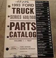 1993 Ford F-700 Truck Parts Catalog Text