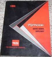 1993 GMC Typhoon Service Manual Supplement