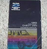 1993 Chevrolet Van Owner's Manual