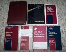 1993 Mercury Villager Owner's Manual Set