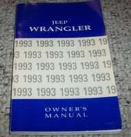 1993 Jeep Wrangler Owner's Manual