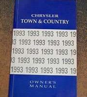 1993 Chrysler Town & Country Owner's Manual