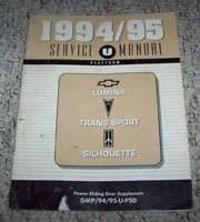 1994 Oldsmobile Silhouette Power Sliding Door Service Manual Supplement