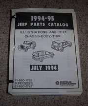 1994 Jeep Wrangler Mopar Parts Catalog Binder