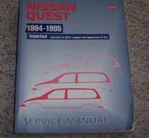 1995 Nissan Quest Service Manual