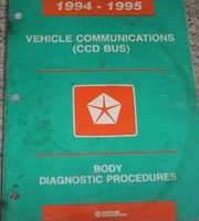 1995 Dodge Spirit Vehicle Communications Body Diagnostic Procedures