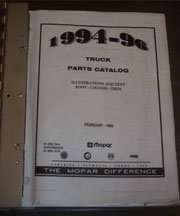 1995 Dodge Dakota Mopar Parts Catalog Binder