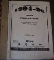 1996 Dodge Dakota Mopar Parts Catalog Binder