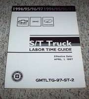 1994 GMC Sonoma S/T Truck Labor Time Guide