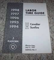 1995 Pontiac Sunfire Labor Time Guide