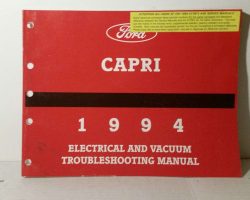 1994 Mercury Capri Electrical & Vacuum Troubleshooting Manual