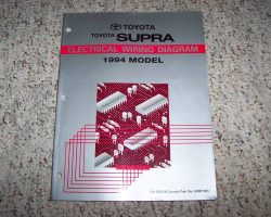 1994 Toyota Supra Electrical Wiring Diagram Manual