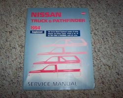 1994 Nissan Pathfinder Service Manual Supplement