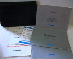 1994 Mazda Navajo Owner's Manual Set