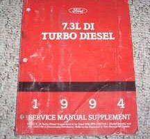 1994 Ford F-250 Truck 7.3L DI Turbo Diesel Shop Service Repair Manual Supplement