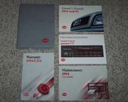 1994 Audi 90 Owner's Manual Set