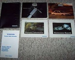 1994 Volvo 960 Owner's Manual Set