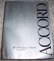 1994 Honda Accord Sedan Shop Service Repair Manual