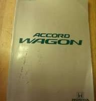 1994 Honda Accord Wagon Owner's Manual