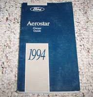 1994 Ford Aerostar Owner's Manual