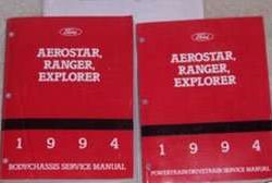 1994 Ford Aerostar, Ranger & Explorer Service Manual