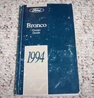 1994 Ford Bronco Owner's Manual