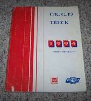 1994 GMC P3 Chassis Truck Diesel Service Manual Supplement