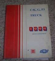 1994 Chevrolet C/K Pickup Truck Diesel Engine Service Manual Supplement
