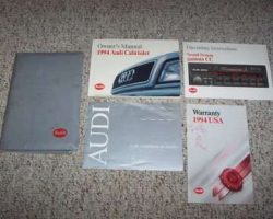 1994 Audi Cabriolet Owner's Manual Set