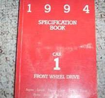 1994 Ford Probe Front Wheel Drive Car Specifications Manual