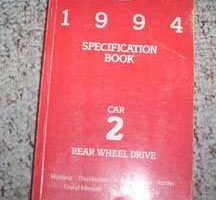1994 Ford Crown Victoria Rear Wheel Drive Car Specifications Manual